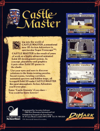 Castle Master Commodore 64  box art